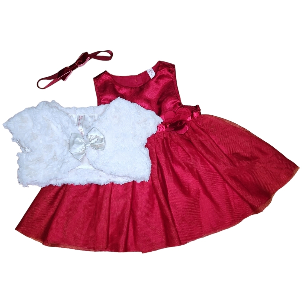 Cherokee Baby Girl Dress. Size 6-9M